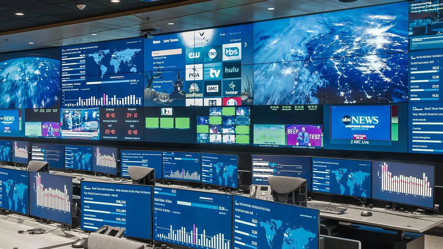 Kontrol Odalarında Entegre Multiviewer - KVM - Video Wall Sistemleri